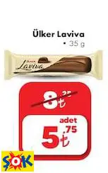 ÜLKER LAVİVA ÇİKOLATA ÜLKER LAVİVA ÇİKOLATA